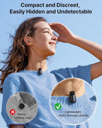 BOYA mini Wireless Microphone for iPhone/Android/PC/Tablets with USB C/Lightning Plug, MFi Certified, Noise Reduction, AI Voice Changer, 30H Battery Life with Charging Case for Video Recording Podcast