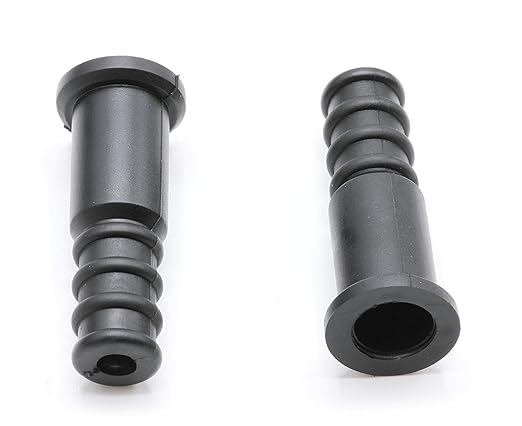 THE CIMPLE CO Coaxial Cable Weather Boot - RG6 Connectors RG59 Ends Coaxial Boots - Weatherproof (Black) - Pack of 4
