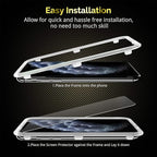 UNBREAKcable 3-Pack Screen Protector for iPhone 11 Pro/XS/X, Double Shatterproof Tempered Glass [Easy Installation Frame] [9H Hardness] [HD Clear] [Case Friendly] for 5.8 Inch
