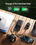 INIU 140W Power Bank, 27000mAh High Capacity Laptop Portable Charger, USB C in&Out Tablet Powerbank, Digital Display Phone Charger, Travel Charger Compatible with iPhone 16, iPad, MacBook, Laptop etc.