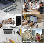 Acer USB C Hub, 7 in 1 USB C to Multi-Port Adapter for Laptop, 4K USBC to HDMI Splitter with 2 USBA 3.1&Type-C Data Port, PD 100W Charging Port, SD Card Reader for Computer, Desktop and More