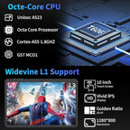 Android 15 Tablet with Keyboard, 26GB+256GB(2TB Expand), 10.1 Inch Tablet 8000 mAh Battery, BT 5.0, 5G WiFi, Widevine L1, Dual Camera, 2 in 1 Tab with Mouse, Case, Stylus（Silver）