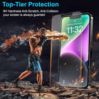 Mothca 2 Pack Matte Glass Screen Protector for iPhone 13 Pro Max/iPhone 14 Plus 6.7” [Auto Fit Box Dust] Full Coverage Anti-Glare & Anti-Fingerprint Tempered Glass, Bubble Free, Smooth as Silk