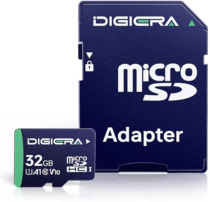 32GB CT100 microSDHC UHS-I Memory Card with Adapter - up to 100MB/s, C10, U1, V10, Full HD, A1, Micro SD Card for Smartphones, Tablets, Cameras, Gaming Consoles, and Drones (1 Pack)