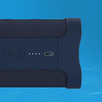 Skullcandy Terrain XL Wireless Bluetooth Speaker - IPX7 Waterproof Portable Speaker, 18 Hour Battery, Nylon Wrist Wrap, True Wireless Stereo (Navy)