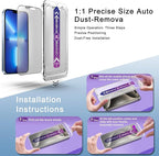 2 Pack Matte Screen Protector for iPhone 16e and iPhone 14 and iPhone 13 and iPhone 13 Pro 6.1-Inch Auto Dust Removal, No Bubbles, Tempered Glass Film, Easy Installation