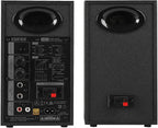 Edifier MR3 Powered Studio Monitor Speakers, Hi-Res Audio Certified Bluetooth V5.4 Active Bookshelf Loudspeakers, 2.0 Computer Speaker with Headphone Output RCA AUX Balanced TRS Input - Black (Pair)