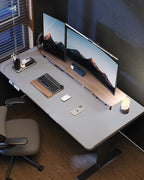 Large Desk Mat 55"x24" - Premium Non-Slip Desk Pad, Waterproof and Scratch-Resistant Office Desk Protector, Large Desk pad Workspace Mat for Home and Office(Light Grye)