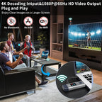 Wireless HDMI Transmitter and Receiver 165ft/50m for 4K Decode Input 1080P Output Plug&Play Portable 2.4G/5.8G for Video and Audio to Monitor from PC/Projector/TV Box, with Display Screen