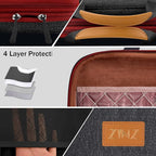 ZINZ Laptop Case Computer Sleeve Briefcase with Multi-pockets for 11.6 12.9 13 13.3 14 15 15.6 16 inch Notebooks