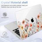 for MacBook Pro 16 inch Case 2019 2020 Release Model A2141, Plastic Hard Shell Cover with Keyboard Cover for MacBook Pro 16 inch with Touch Bar & Touch ID - Watercolor Flowers