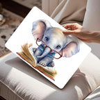 Mektron Compatible with M4 MacBook Air 15 inch Case 2025 A3241 2024 2023 M3 A3114 A2941 M2 Liquid Retina Display Touch ID, Plastic Hard Case & Keyboard Skin & Screen Protector - Cute Elephant C341