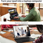 iPad Pro 13 inch case 2024 with Keyboard, Keyboard Case for iPad Pro 13-inch (M4, 2024) with 7 Colors Backlight, Multi-Touch Trackpad, Easy-Set Magnetic Stand, Auto Sleep/Wake (Black)