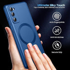 Magnetic for Samsung Galaxy S20 FE 5G Case 【Compatible with MagSafe Only】【Built-in Camera Lens Protector】 Slim Soft TPU Shockproof Phone Shell (Blue)