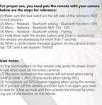 AODELAN Camera Remote Control Remote Shutter Commander for Sony ZV-E10,FX3,A1,a6100, a6400, a6600, a7C, a7 III, a7R III, a7R IV, a9, a9 II, DSC-RX0 II, DSC-RX100 VII, ZV-1; Replace Sony RMT-P1BT