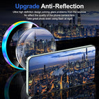 for Samsung Galaxy S25 Camera Lens Protector, Individual Metal Ring Tempered Glass Lens Cover, [Strong Adsorption] Scratch Resistant Ultra-Thin HD Clear Lens Cover, 1 Set-Colorful Ring