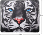 Mouse Pad, Gaming Mouse Pad, Non-Slip Rubber Base Mouse Mat with Designs for Laptop, Computer & Office, 9.5 x 7.9 x 0.12 inches (Tiger face)