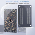 May Chen Case for MacBook Pro 13 inch M2 2023,2022,2021,2020 A2338 M1 A2251 A2289, Plastic Hard Shell Case for MacBook Pro 13" with Touch Bar Fits Touch ID, Leopard Print