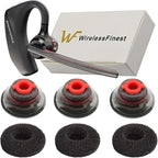 3X Ultra Comfort Eartips Ear Buds Replacement Earphone Ear Tips Kits Earpads Foam Set Cushion for Plantronics Voyager 5200 5220 5210 Series Bluetooth Headset Headphone (Mixed L/M/S)