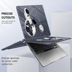 Case for MacBook Air 15 Inch 2025 2024 2023 Release M4 A3241 M3 A3114 M2 A2941, Hard Shell with Screen Protector & Keyboard Cover, Compatible with Touch ID - Astronaut Enjoy