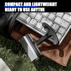 KEMOVE P11 4-Key Keycap Puller - Custom Gaming Mechanical Keyboard Cleaning and Removal Tool, Made with PC and 420 High-Carbon Stainless Steel, Suitable for Standard Layout Keyboards(Black)