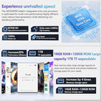 ANTEMPER Latest Android Tablet 10.1 Inch, 5G WiFi Tablets Mit 16GB RAM+128GB ROM(1TB TF),2 in 1 Tablet with Keyboard Mouse Pen-Octa-Core2.0Ghz | 7000mAh | 1080FHD | 13MP Camera | WLAN GPS -Silvery
