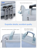 15-16 Inch Laptop Shoulder Bag Business Briefcase Water Resistant Computer Messenger Bags Compatible with MacBook Pro 16, MacBook Air 15 M4, HP, Dell, ASUS Notebook, Blue
