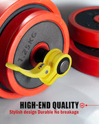 Narrow Barbell Clips 2.5cm Width for Olympic Bars, 0.9-1.18inch Adjustable Weight Clamps, Quick Release Locking Collars for Weightlifting