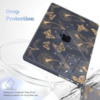 for MacBook Pro 16 inch Case 2021 2022 2023 2024 Release A3186 A3403 M4 A2991 M3 A2780 M2 A2485 M1 Pro/Max, Hard Shell Case with Screen Protector & Keyboard Cover, Butterflies