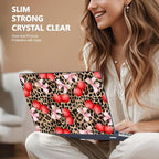 for MacBook Pro 16 inch Case 2021 2022 2023 2024 Release A3186 A3403 M4 A2991 M3 A2780 M2 A2485 M1 Pro/Max, Hard Shell Case with Screen Protector & Keyboard Cover, Leopard Cherry