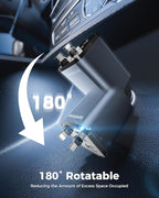 【2025 Ultra-Compact】 SUPERONE Retractable Car Charger, 5 in 1 Car Phone Charger with 84W Fast Charging Cables, Car Accessories Adapter for iPhone 16/15/14/13/12/11, Galaxy, Pixel