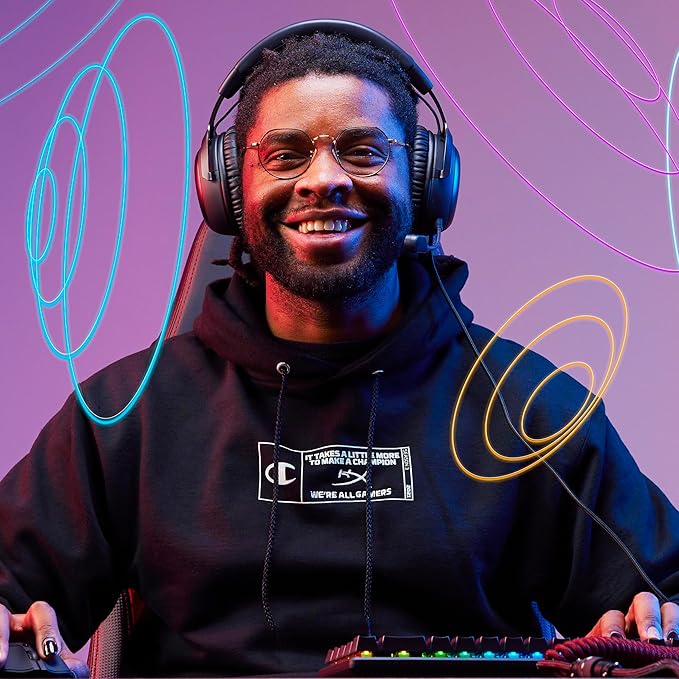 HyperX Cloud III – Wired Gaming Headset, PC, PS5, Xbox Series X|S, Angled 53mm Drivers, DTS Spatial Audio, Memory Foam, Durable Frame, Ultra-Clear 10mm Mic, USB-C, USB-A, 3.5mm – Black