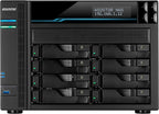 Asustor Lockerstor 8 AS6508T 8 Bay NAS - Network Storage Enclosure, Quad Core 2.1GHz CPU, 8GB RAM DDR4, M.2 NVMe SSD