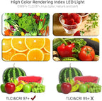 GVM Led Bi-Color Video Lights with APP Function, Variable CCT 2300K-6800K and 10%-100% Brightness with Digital Display for Video Studio Shooting, CRI97+ TLCI97 Led Light Panel +Barndoor