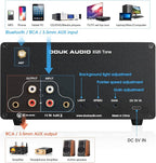 Douk Audio 5 Band Equalizer Bluetooth EQ Preamp for Home Stereo/Computer Speaker/Amplifier with VU Meter (EQ5 Tone Upgraded Version)