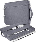 Voova Laptop Sleeve Carrying Case 13 13.6 Inch Compatible with MacBook Air 13 M1/M2/M3/M4, MacBook Pro 13/14, IPad Pro 13, Waterproof Slim Computer Cover Bag, Grey