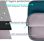 MOSISO Laptop Case 16 inch, 15-15.6 inch Laptop Sleeve Bag Compatible with MacBook Pro 16 inch, HP, Acer, Dell, Lenovo, ASUS Notebook, Neoprene Computer Sleeve Bag with Small Case, Deep Teal