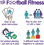 Shuffle Up Soccer Card Games - 70+ Fun & Active Skills Cards for Kids, Fitness Cards Develop Fundamentals, Stamina & Strength, Easy to Play for Kids | Multiple Skills Level Card Include 2 Dices