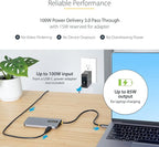 StarTech.com USB-C Docking Station for MacBook Pro M1 M2 M3 M4 and Windows, 4K 60Hz HDMI Video, HDR10, USB 5Gbps Hub, 100W Laptop Charging, GbE