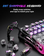 GravaStar Mercury V75 Pro 75% Hall Effect Magnetic Switch Gaming Keyboard-Neon Graffiti