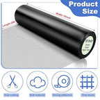 Extra Wide 10 inch x 20 ft Window Screen Tape Mesh Repair Strong Adhesive Waterproof Fiberglass Screen Repair Kit Patch for Window Door Tears Holes(Black)