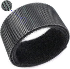Reusable Fastening Tape Cable Ties 3/4 Inch Double Side Hook Roll (25 Yard, Black)