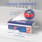 24V 100Ah LiFePO4 Battery, 2.56kWh Lithium Battery, Built-in 100A BMS, 10-Year Lifetime with Grade A LiFePO4 Cells, Perfect for RV, Camper, Home Energy Storage, Van, Off-Grid, etc