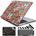 DONGKE for M4 MacBook Pro 16 Inch Case 2024 2023 2021 A3403 A3186 M3 A2991 M2 A2780 M1 A2485 Pro/Max Chip, Plastic Hard Shell Case & Keyboard Cover for Mac Pro 16 with Touch ID, Leopard & Cherry