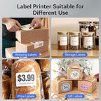 Bluetooth Thermal Shipping Label Printer, Wireless 4x6 Shipping Label Printer for Packages, High-Speed Thermal Printer Compatible with Android, iOS & Windows for Amazon, Ebay, Shopify, USPS