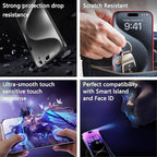 Matte Screen Protector for iPhone 17, iPhone 16 Pro 6.3-Inch, Auto Dust Removal, 9H Tempered Glass, Full Cover, Anti-Fingerprint, Easy Installation, 2 Pack