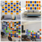 12 Pack Acoustic Panels Self Adhesive Sound Proof Foam, High Density Sound Acoustic Panel, 16X12X0.4 Inch 4:3 Rectangle Panels in Home, Office, Reccording Room, Studio, more(Telecom Blue)