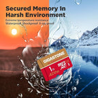 [5-Yrs Free Data Recovery] GIGASTONE 1TB Micro SD Card 4-Pack, 4K Camera Pro, R/W up to 150/130 MB/s, 4K Video Recording for GoPro, DJI, Drone, MicroSDXC Memory Card UHS-I U3 A2 V30, with Adapter