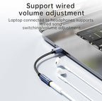 USB to 3.5mm Jack Audio Adapter, External Stereo Sound Card USB-A to Audio Jack Adapter with Auxiliary Stereo Converter, Compatible with Desktop, Laptop Mac, Linux and More!