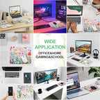 3 Pack Small Mouse pad Beautiful Flowers Plants Mouse Pads for Wireless Mouse Office Computer Mousepad for Desk Mat Laptop with Non-Slip Rubber Base(Flower)